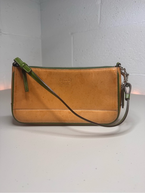 Coach Handbags - Vintage 2002 Coach Vachetta Demi 6239 Tan Green Leather Shoulder Bag Purse